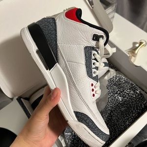 Jordan 3 Fire Red denim